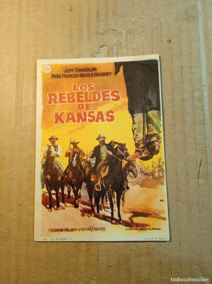 Cine: FOLLETO DE MANO SIN PUBLICIDAD LOS REBELDES DE KANSAS