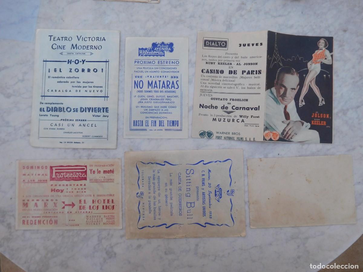 Cine: Lote de 71 programas de cine antiguos - Foto 23