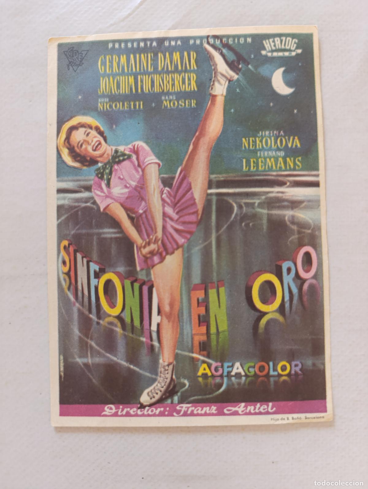 Cine: FOLLETO DE MANO - SINFONIA EN ORO - SIN PUBLICIDAD (149F)
