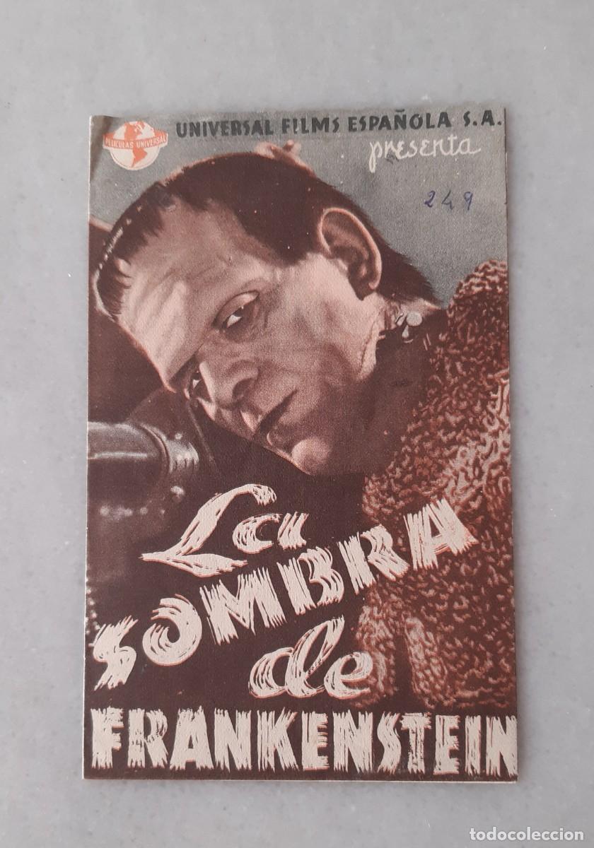 Cine: Programas-Prospectos de mano de cine, La Sombra de Frankenstein - Foto 3