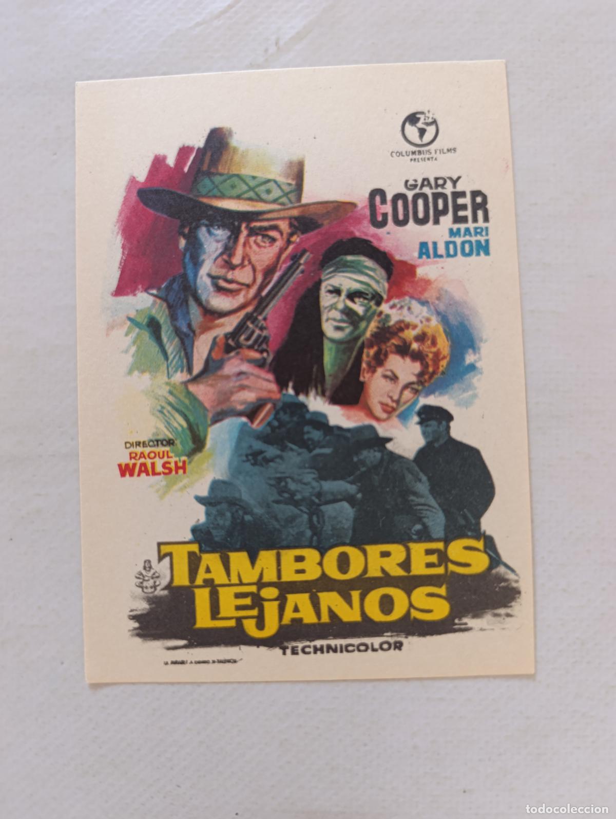 Cine: FOLLETO DE MANO - TAMBORES LEJANOS - GARY COOPER - SIN PUBLICIDAD (149I)