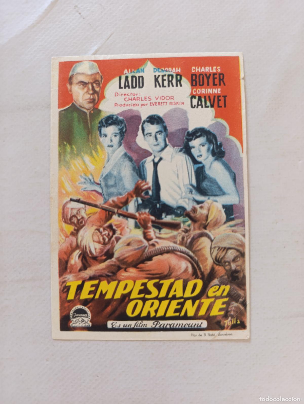 Cine: FOLLETO DE MANO - TEMPESTAD EN ORIENTE - ALLAN LADD, DEBORAH KERR - SIN PUBLICIDAD (149I)