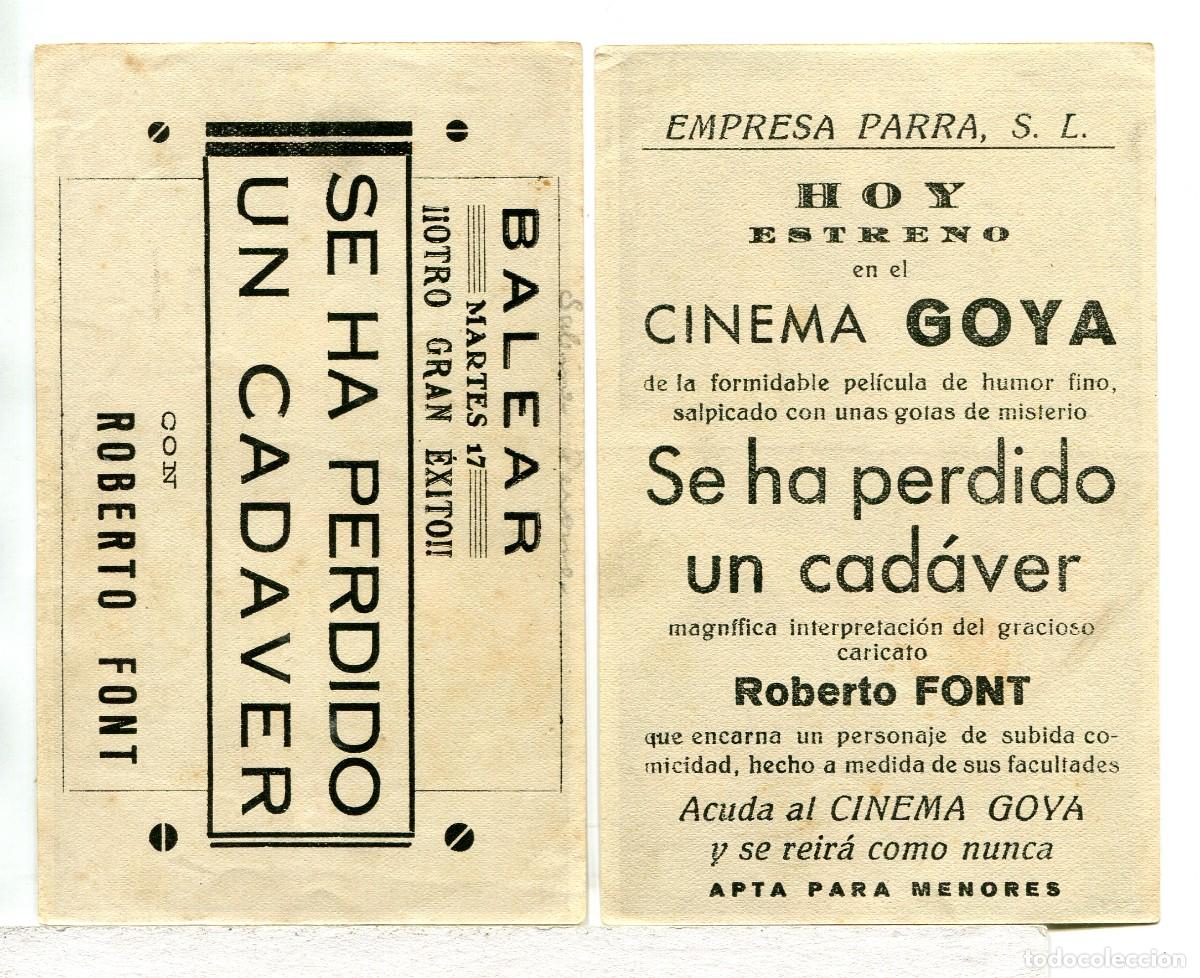 Cine: SE HA PERDIDO UN CAD&Aacute;VER, con Roberto Font. - Foto 2