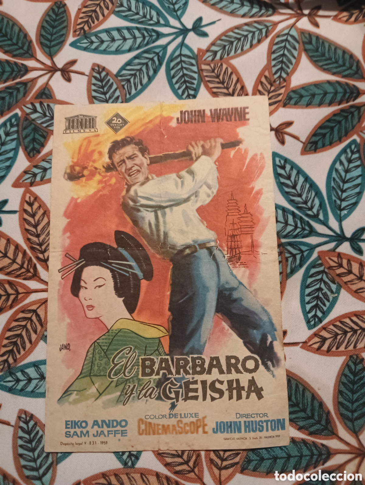 Cine: EL B&Aacute;RBARO Y LA GEISHA - JOHN WAYNE - CON PUBLICIDAD