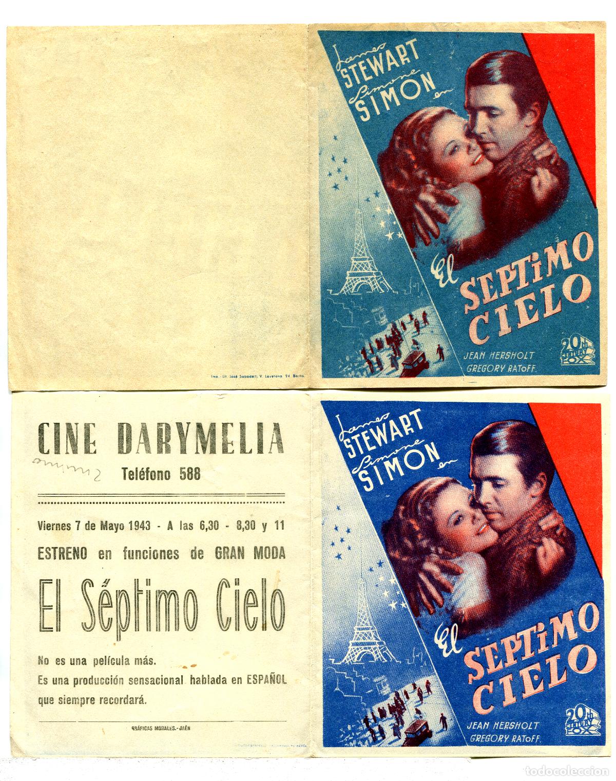 Cine: EL SEPTIMO CIELO, con James Stewart. - Foto 1