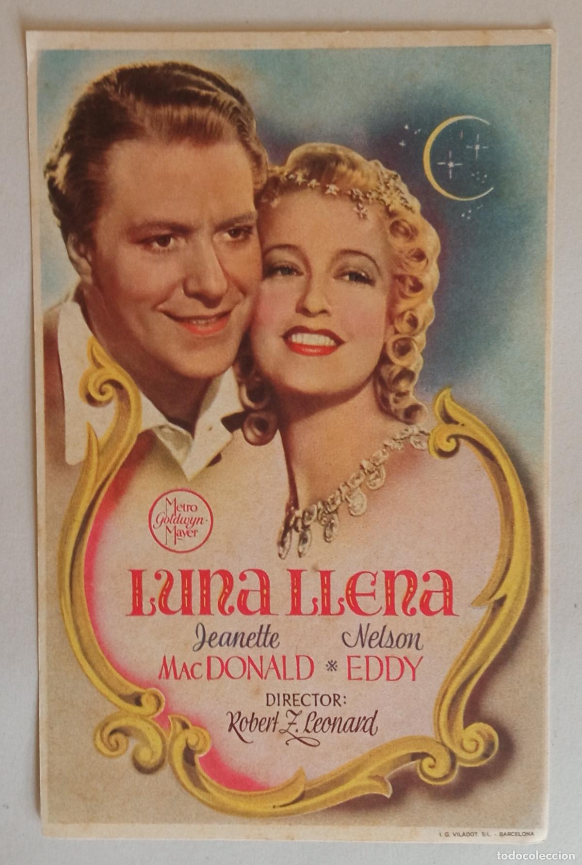 Cine: PROGRAMA DE CINE. JEANETTE MACDONALD. LUNA LLENA