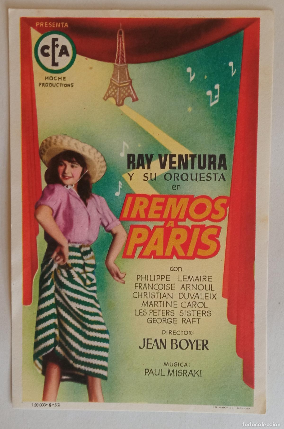 Cine: PROGRAMA DE CINE. RAY VENTURA. IREMOS A PAR&Iacute;S