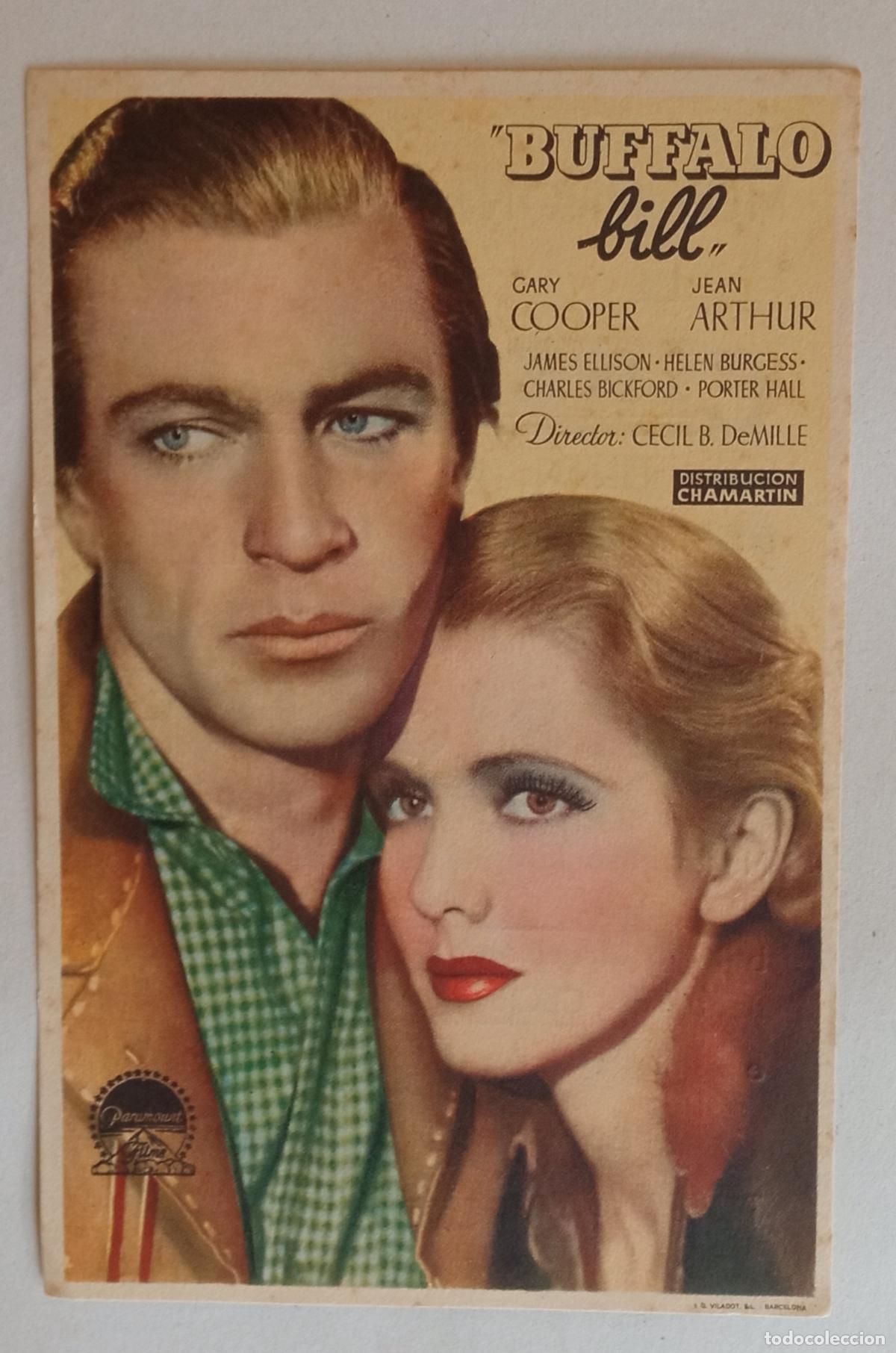 Cine: PROGRAMA DE CINE. GARY COOPER. BUFFALO BILL. CINE CUY&Aacute;S. LAS PALMAS