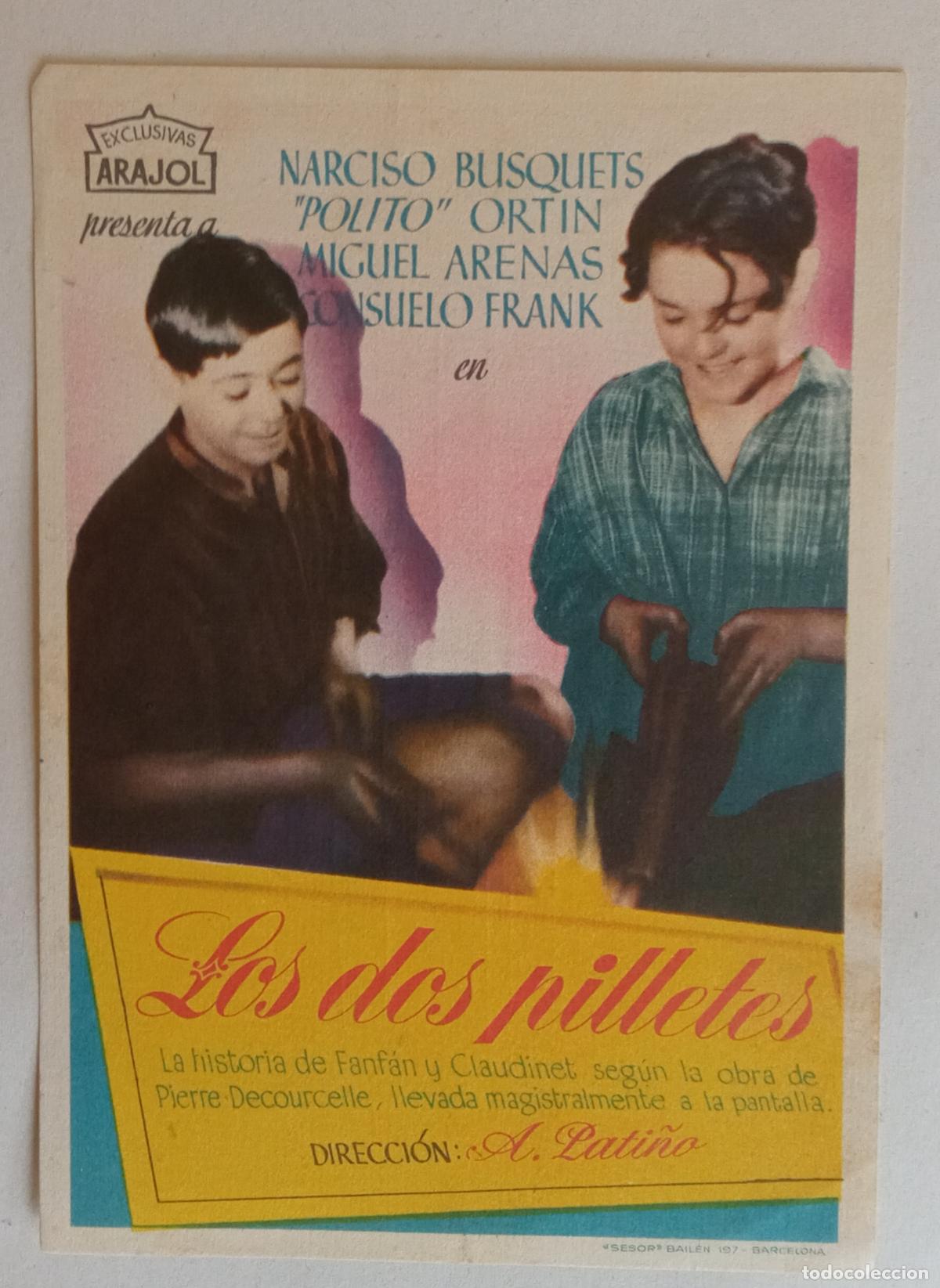 Cine: PROGRAMA DE CINE. NARCISO BUSQUETS. LOS DOS PILLETES - Foto 1