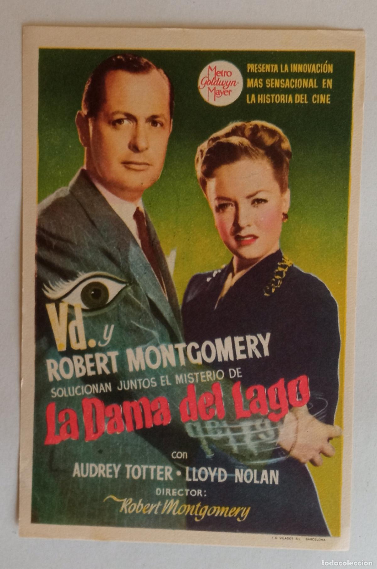 Cine: PROGRAMA DE CINE. ROBERT MONTGOMERY. LA DAMA DEL LAGO - Foto 1