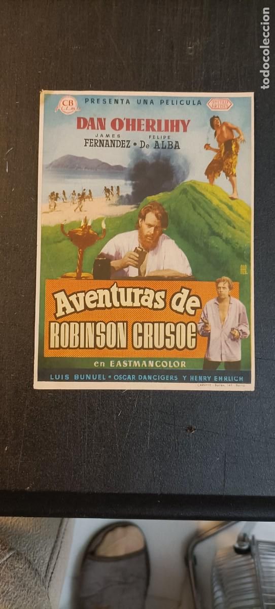 Cine: AVENTURAS DE ROBINSON CRUSOE. C/P. TEATRO ESPA&Ntilde;A. LARACHE. EST&Aacute; PERFECTO.