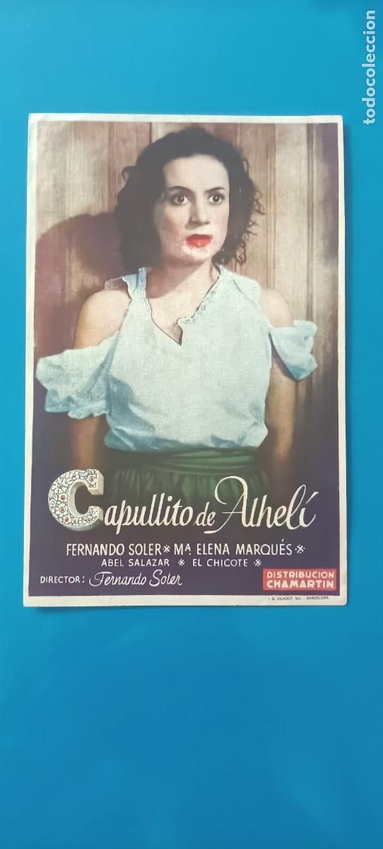 Cine: CAPULLITO DE ALHEL&Iacute;. C/P. CINE ECHEGARAY M&Aacute;LAGA. EST&Aacute; NUEVO.