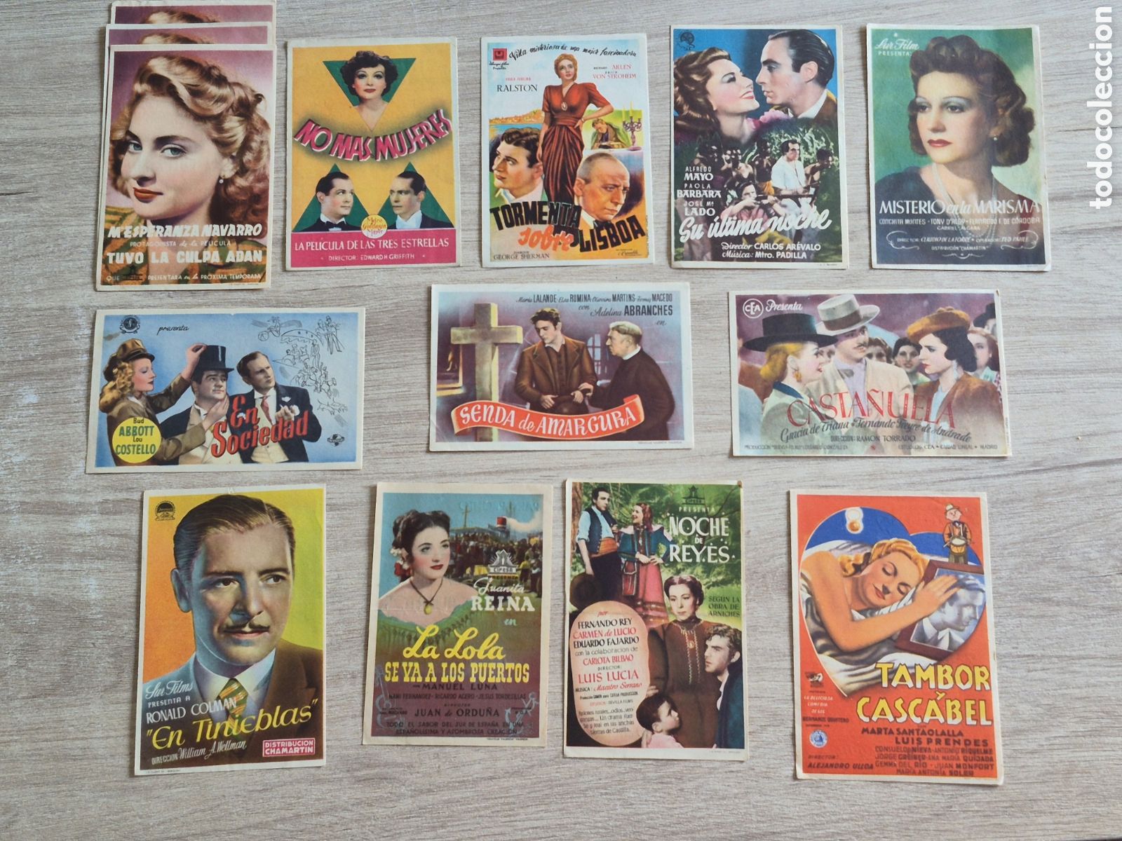 Cine: Lote 12 Programas de Mano de Cine a&ntilde;os 40 -50 Cine Principal Aranda de Duero - EXCELENTES .