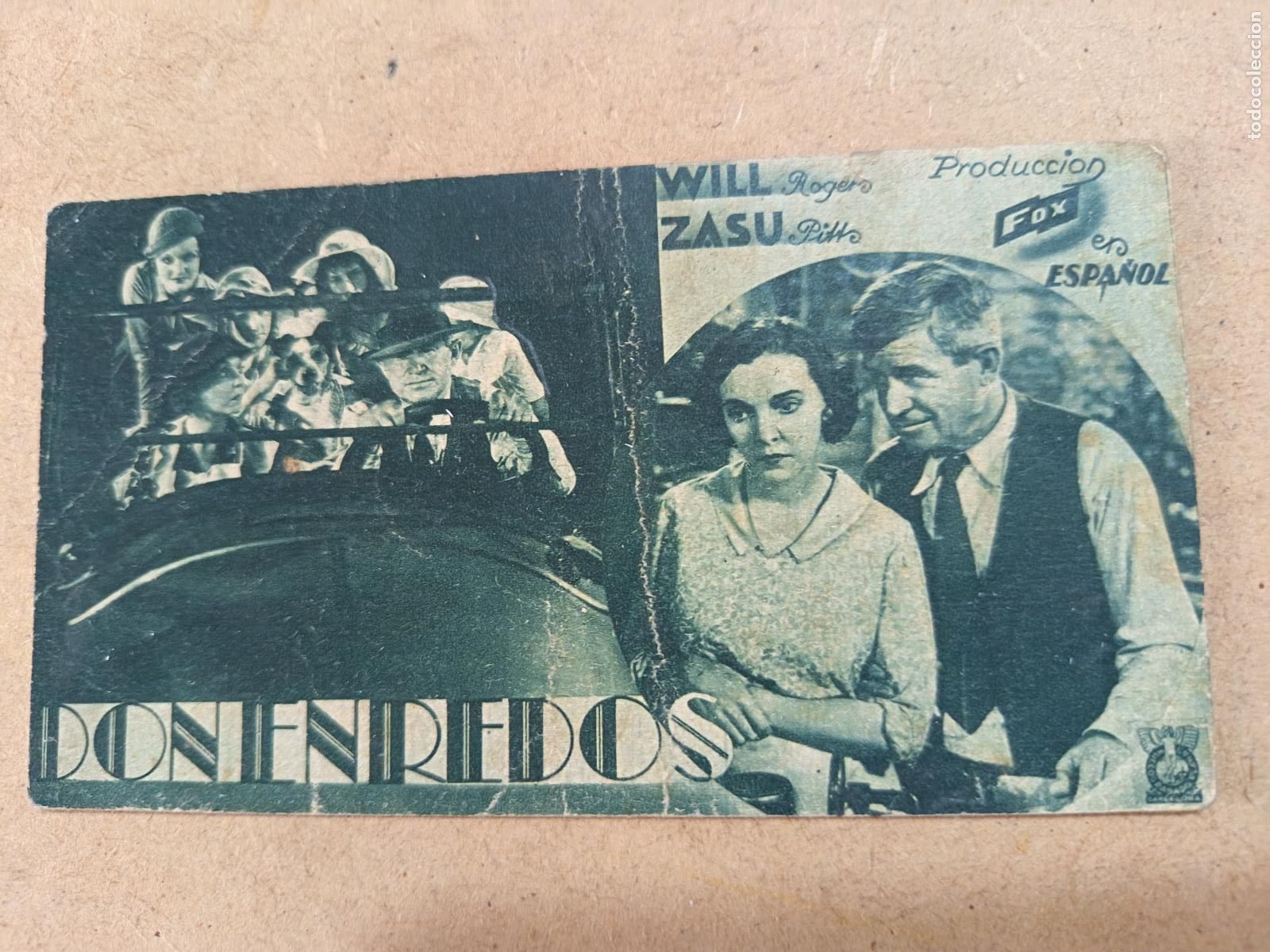 Cine: PROGRAMA DE CINE. DOS ENREDOS. CINE AL DORSO.