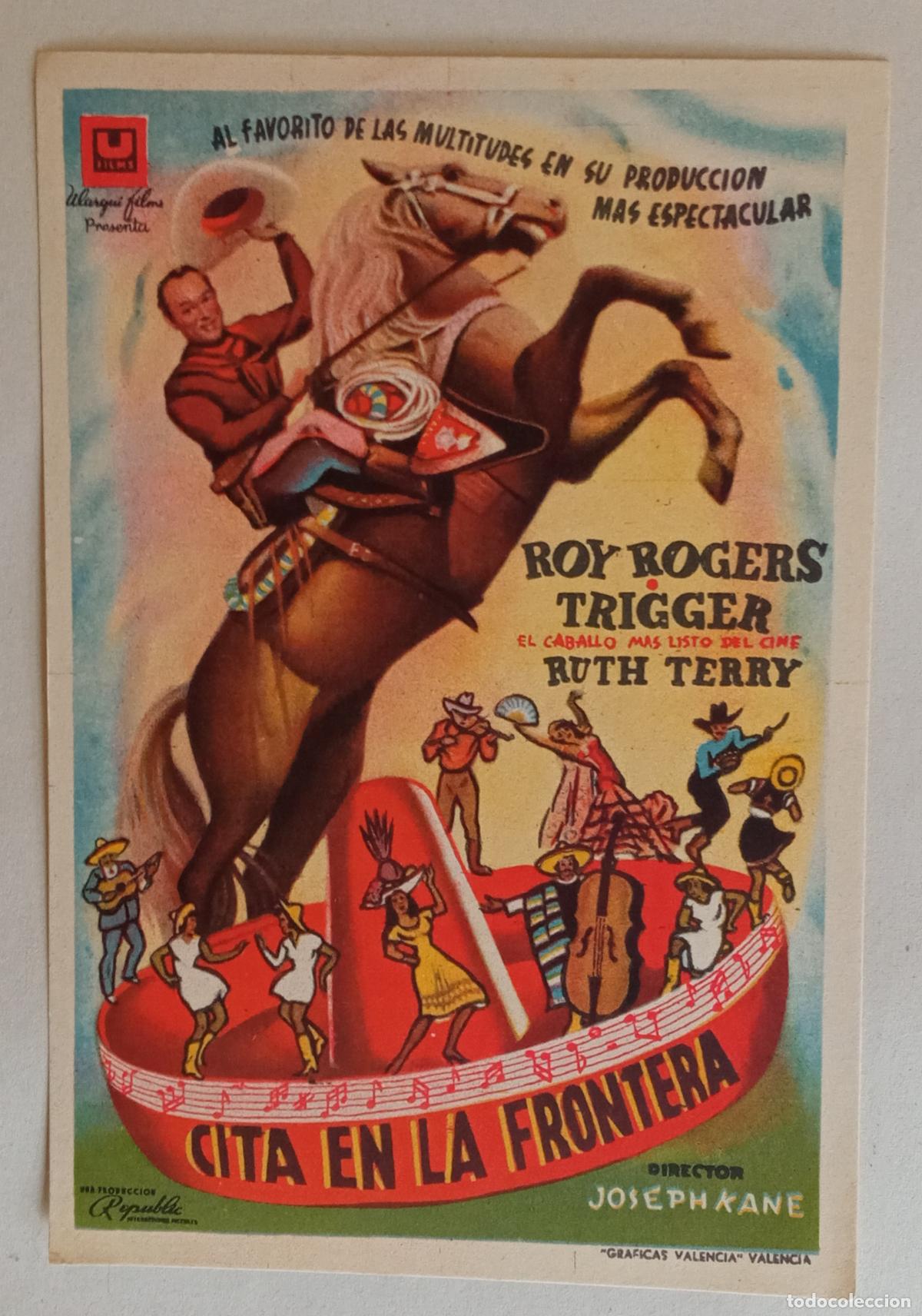 Cine: PROGRAMA DE CINE. ROY ROGERS. CITA EN LA FRONTERA
