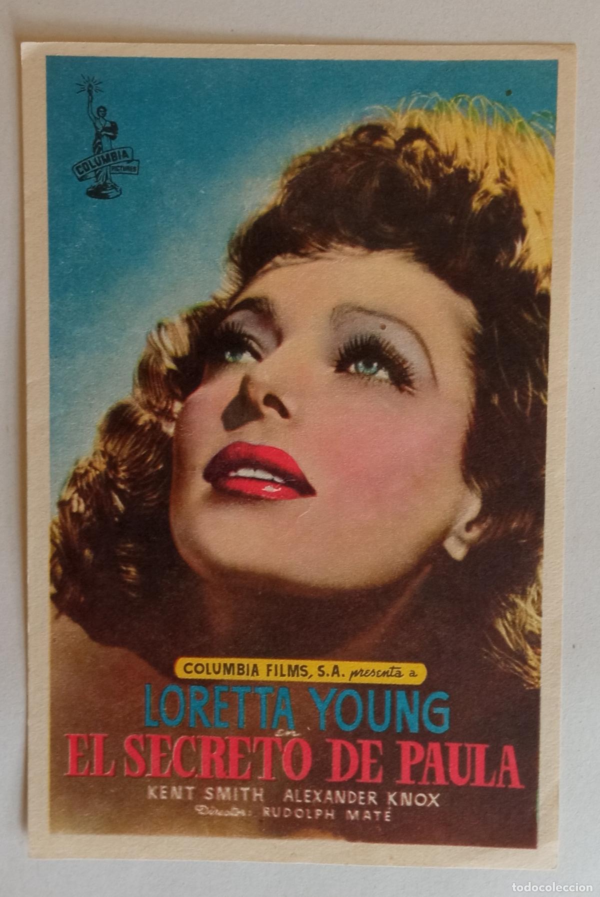 Cine: PROGRAMA DE CINE. LORETTA YOUNG. EL SECRETO DE PAULA