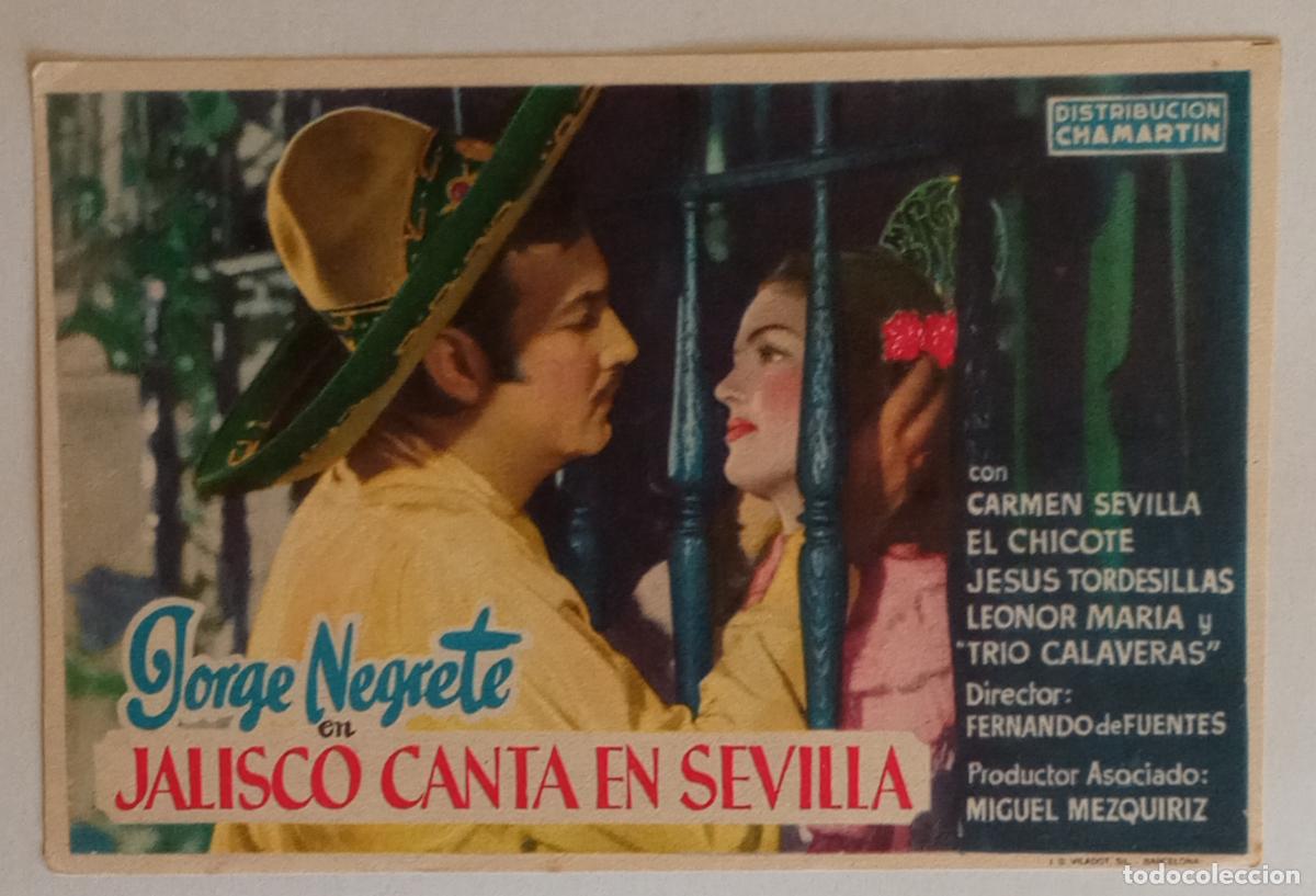 Cine: PROGRAMA DE CINE. JORGE NEGRETE. CARMEN SEVILLA. JALISCO CANTA EN SEVILLA