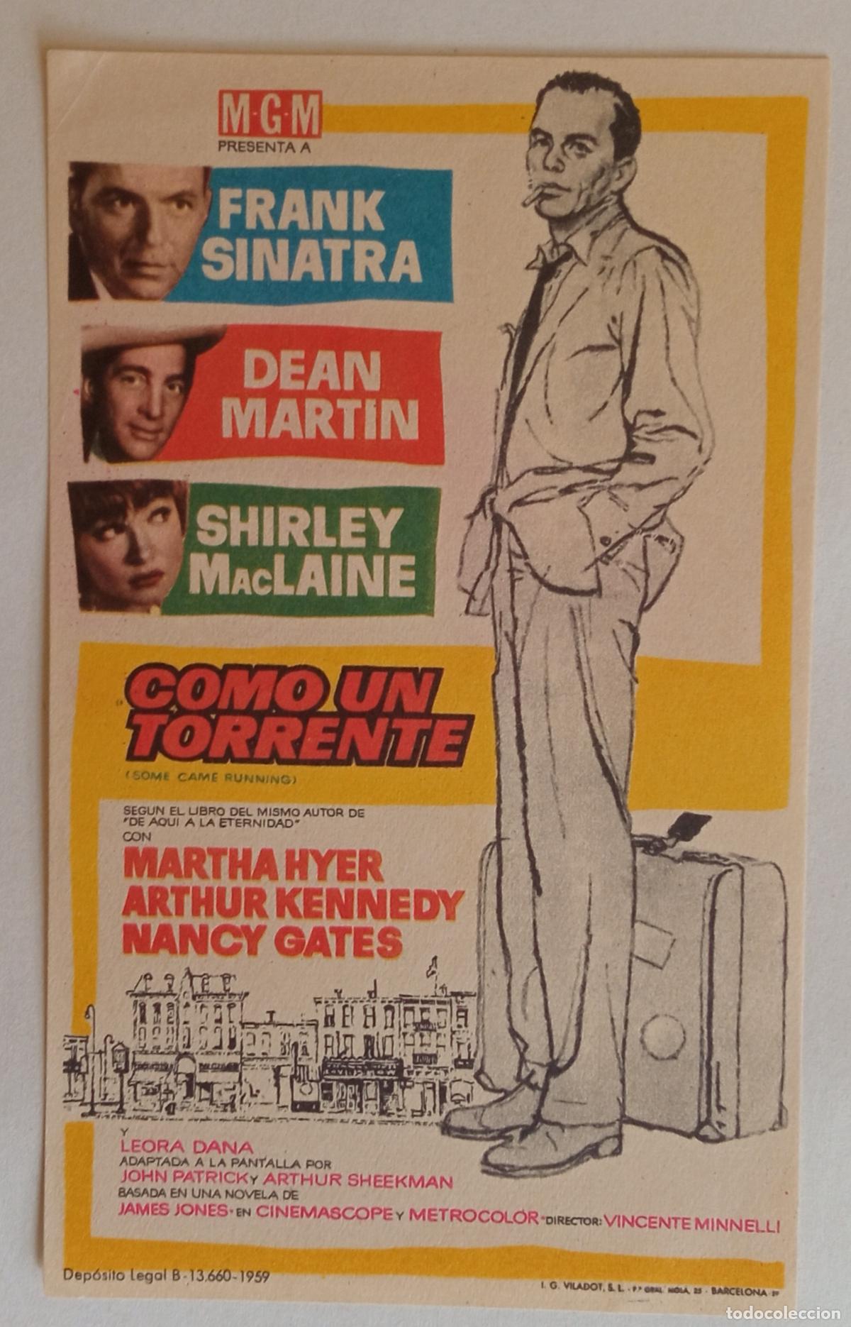 Cine: PROGRAMA DE CINE. FRANK SINATRA. DEAN MARTIN. COMO UN TORRENTE