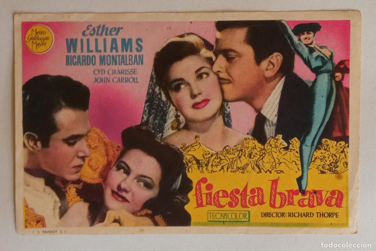 Cine: PROGRAMA DE CINE. ESTHER WILLIAMS. RICARDO MONTALBAN. FIESTA BRAVA