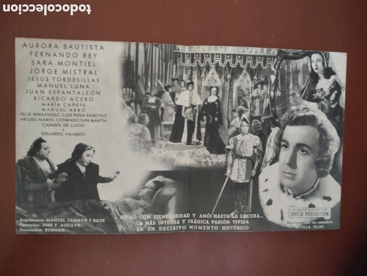 Cine: Folleto Programa de cine DOBLE - LOCURA DE AMOR - Foto 2