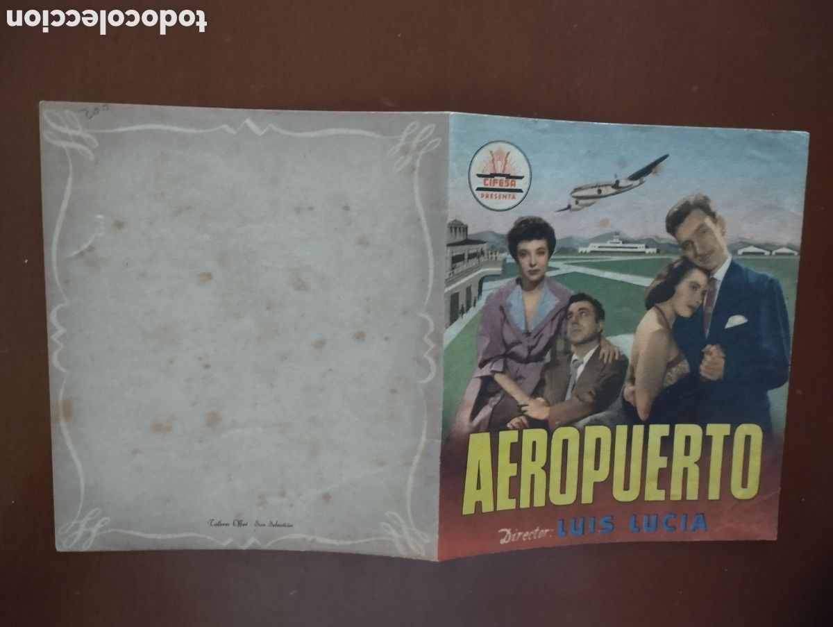 Cine: Folleto Programa de cine DOBLE - AEROPUERTO
