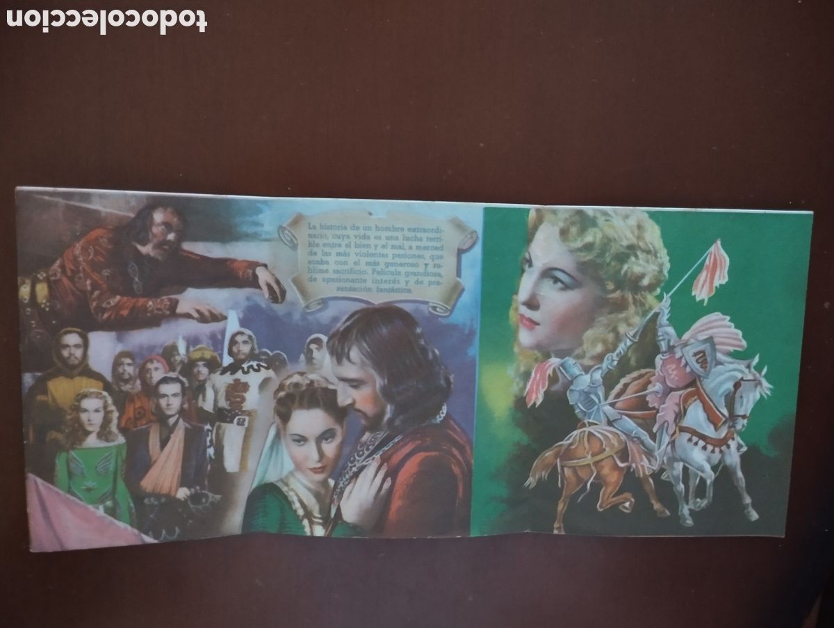Cine: Folleto Programa de cine TRIPLE - EL CABALLERO NEGRO - Foto 2