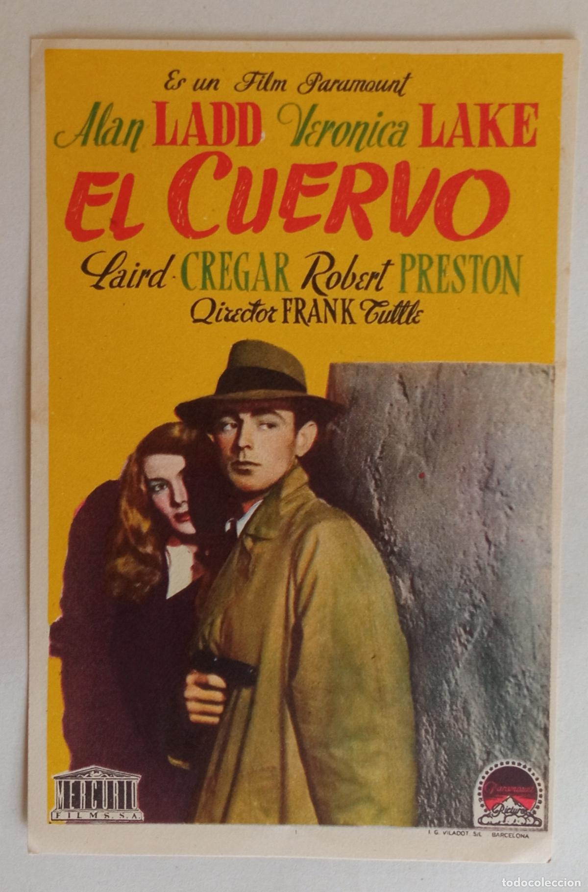 Cine: PROGRAMA DE CINE. ALAN LADD. VERONICA LAKE. EL CUERVO