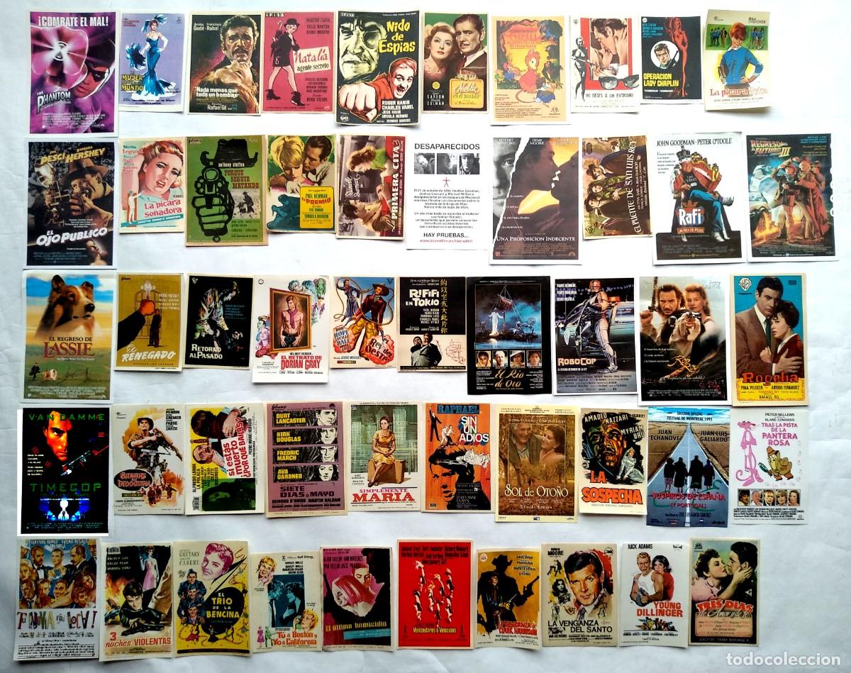Cine: 50 PROGRAMAS VARIADOS, LOTE N&ordm; 22 ( 12 CON EL DORSO IMPRESO).