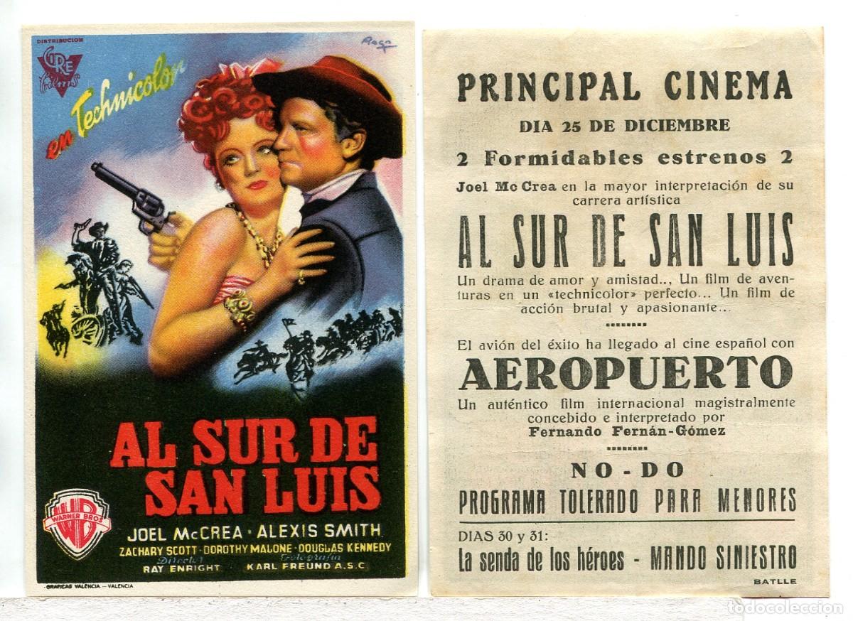 Cine: AL SUR DE SAN LUIS, con JOEL McCREA.