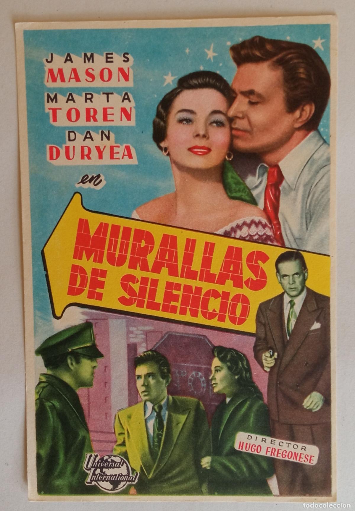 Cine: PROGRAMA DE CINE. JAMES MASON. MARTA TOREN. MURALLAS DE SILENCIO