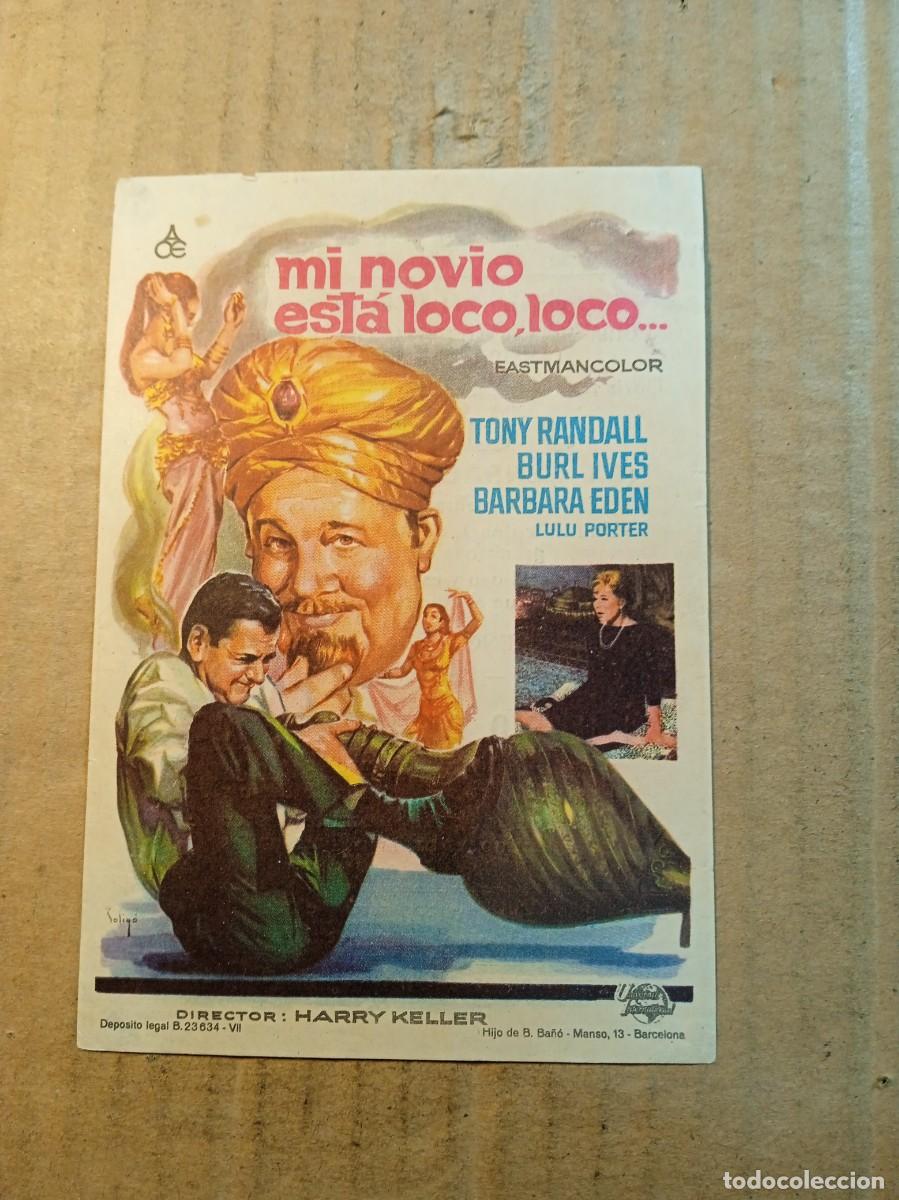 Cine: FOLLETO DE MANO CON PUBLICIDAD MI NOVIO ESTA LOCO LOCO