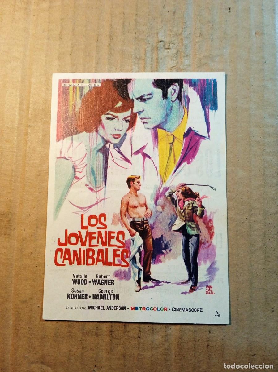 Cine: FOLLETO DE MANO CON PUBLICIDAD LOS JOVENES CAN&Iacute;BALES