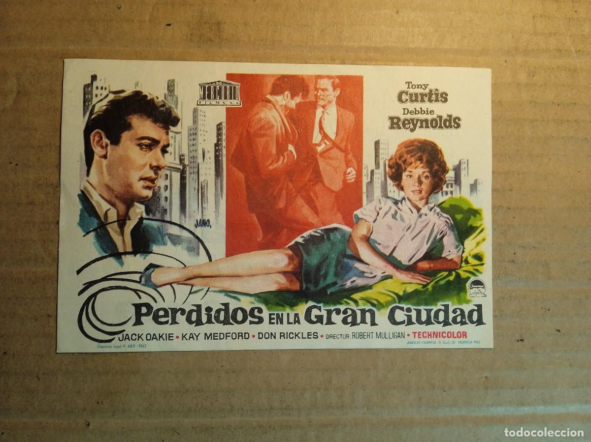 Cine: FOLLETO DE MANO CON PUBLICIDAD PERDIDOS EN LA GRAN CIUDAD