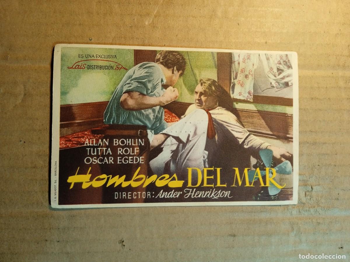 Cine: FOLLETO DE MANO CON PUBLICIDAD HOMBRES DEL MAR