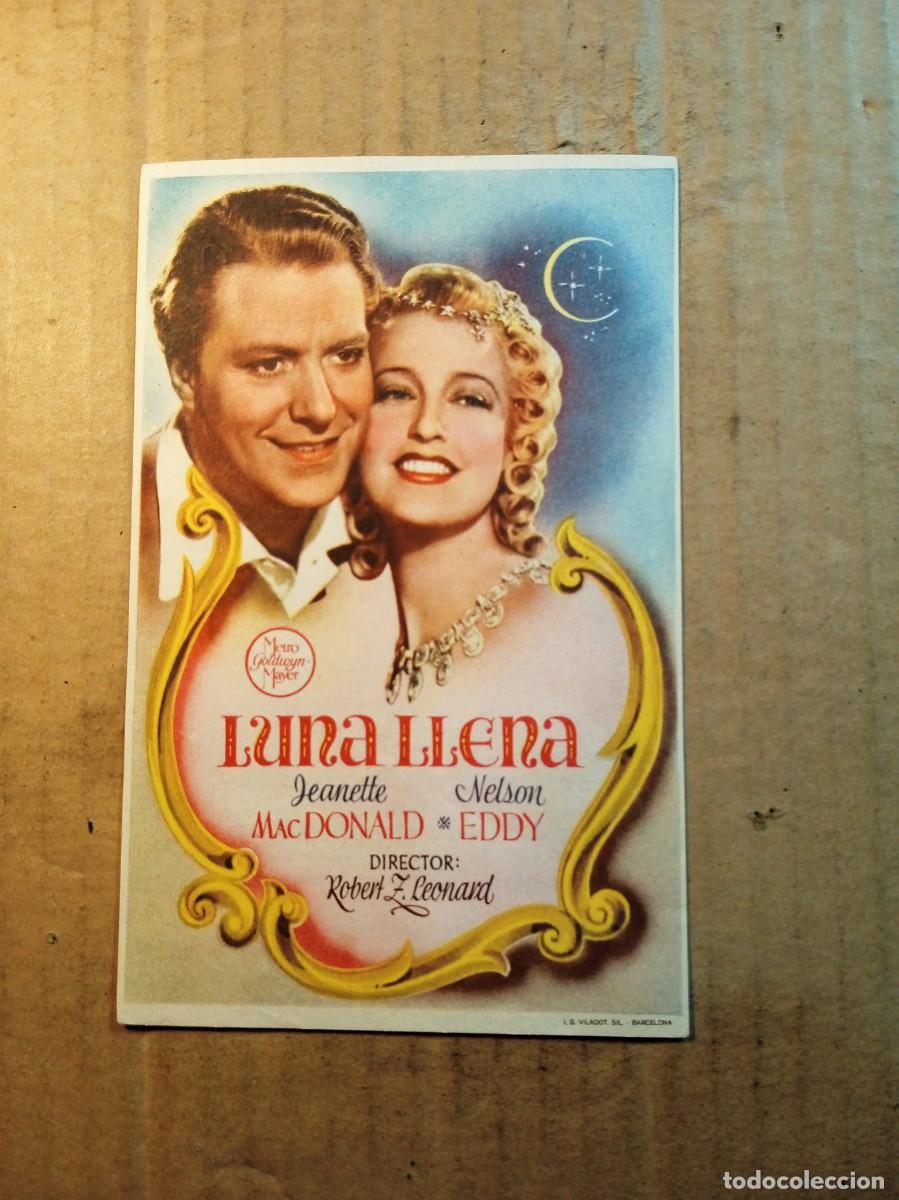 Cine: FOLLETO DE MANO CON PUBLICIDAD LUNA LLENA