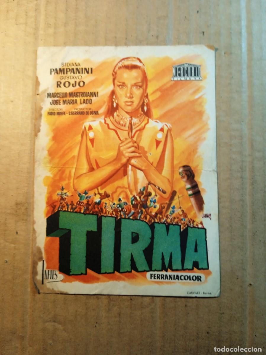 Cine: FOLLETO DE MANO CON PUBLICIDAD TIRMA
