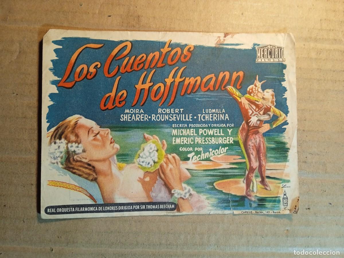 Cine: FOLLETO DE MANO CON PUBLICIDAD LOS CUENTOS DE HOFFMANN