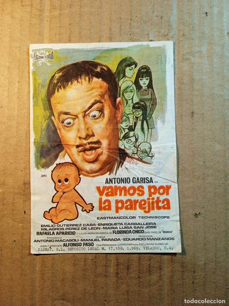 Cine: FOLLETO DE MANO CON PUBLICIDAD VAMOS POR LA PAREJITA