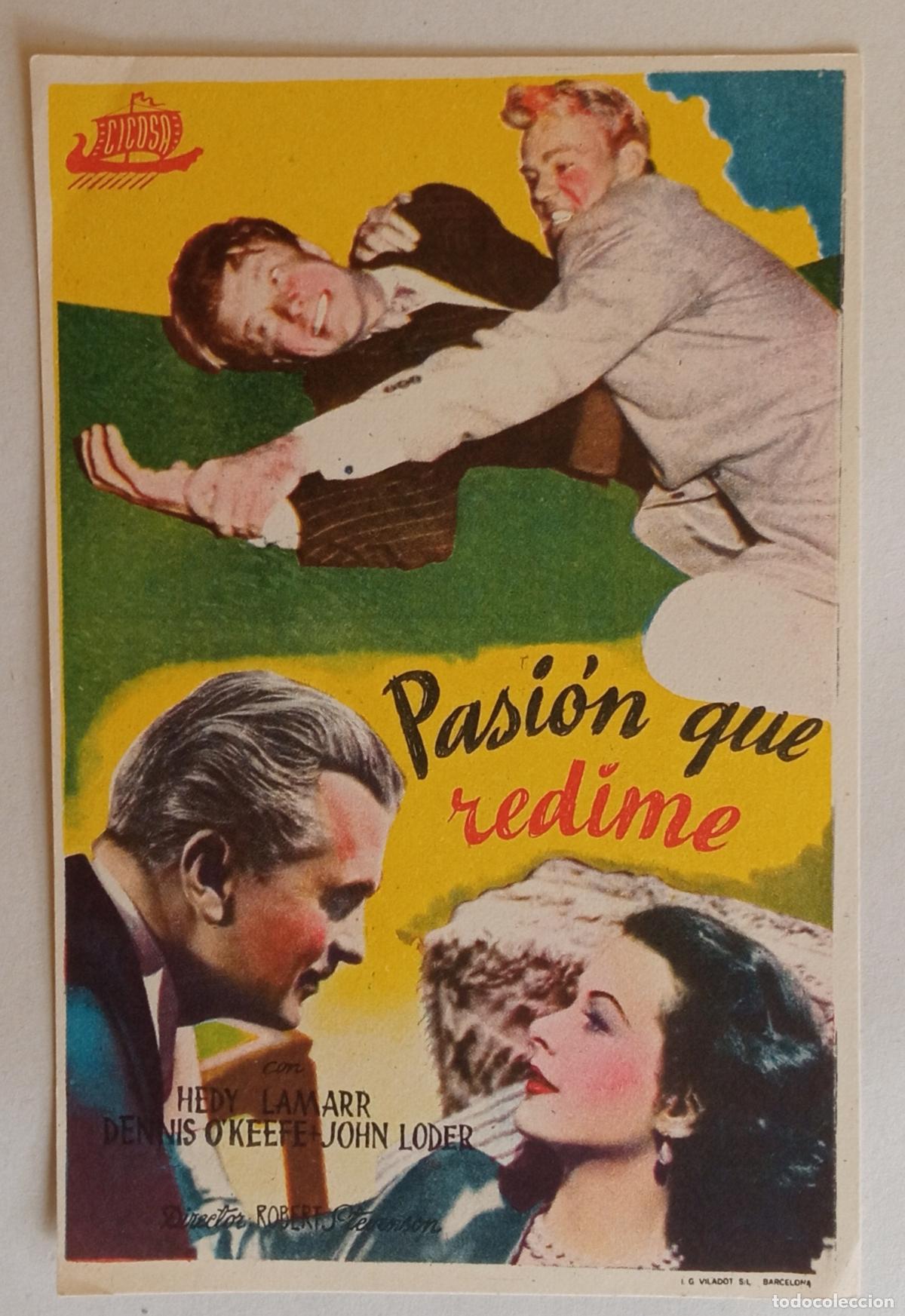 Cine: PROGRAMA DE CINE. HEDY LAMARR. PASI&Oacute;N QUE REDIME