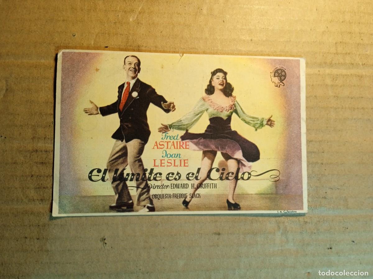 Cine: FOLLETO DE MANO CON PUBLICIDAD EL LIMITE ES EL CIELO