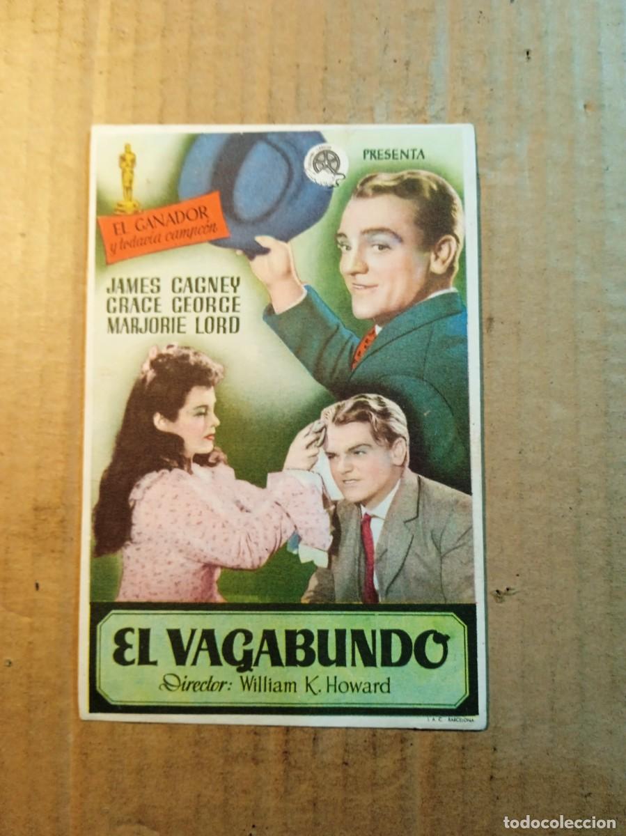 Cine: FOLLETO DE MANO CON PUBLICIDAD EL VAGABUNDO