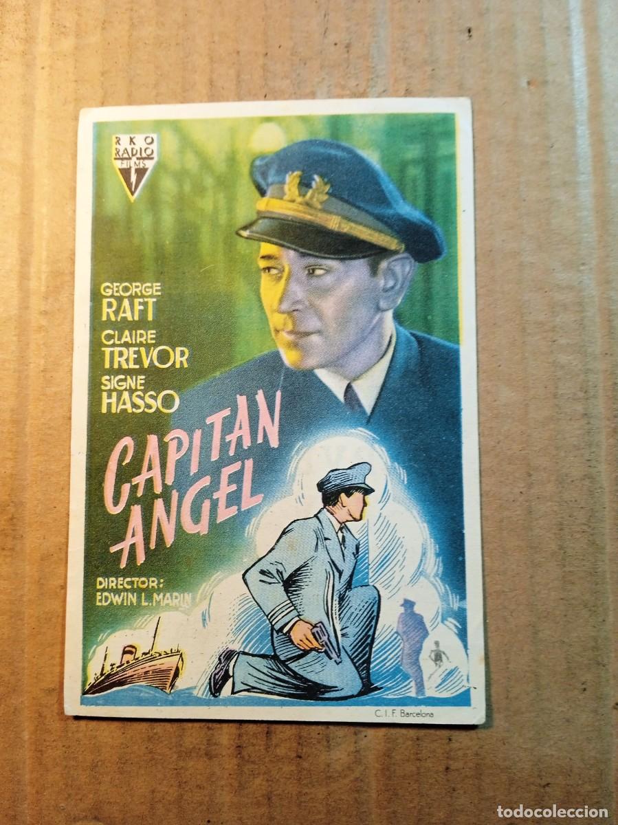 Cine: FOLLETO DE MANO CON PUBLICIDAD EL CAPITAN ANGEL