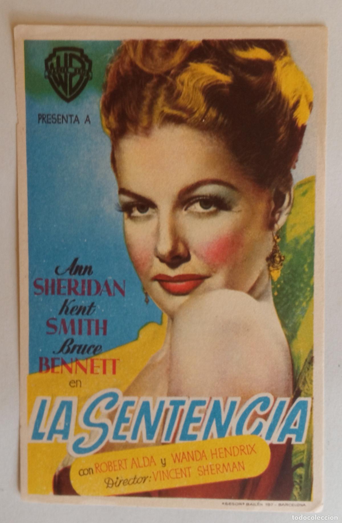 Cine: PROGRAMA DE CINE. ANN SHERIDAN. LA SENTENCIA