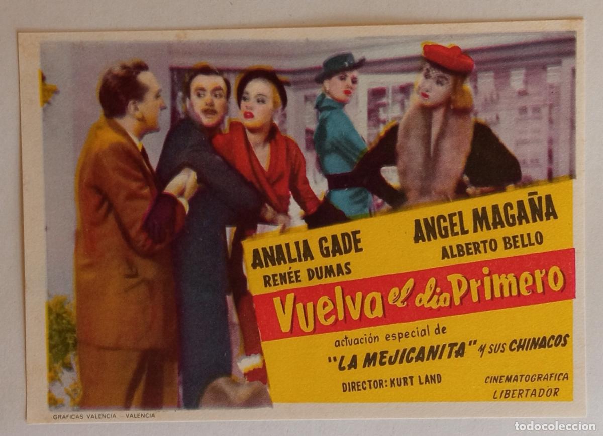 Cine: PROGRAMA DE CINE. ANALIA GAD&Eacute;. VUELVA EL D&Iacute;A PRIMERO