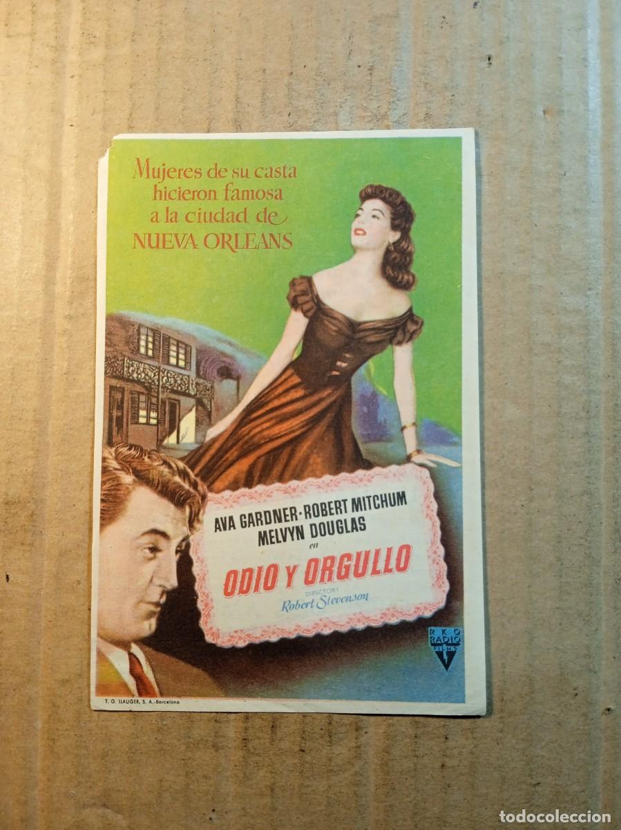Cine: FOLLETO DE MANO CON PUBLICIDAD ODIO Y ORGULLO