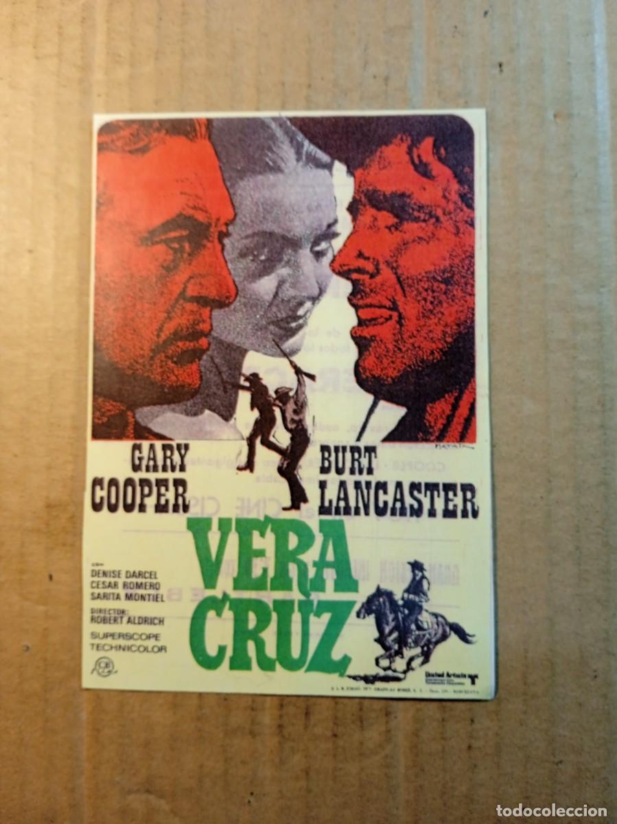 Cine: FOLLETO DE MANO CON PUBLICIDAD VERA CRUZ