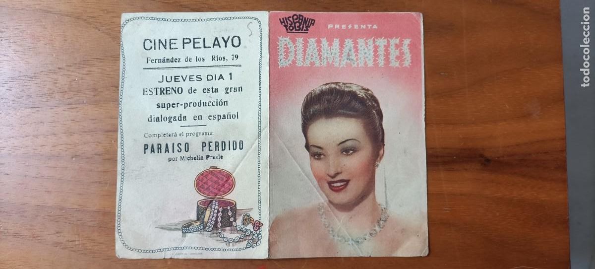 Cine: DIAMANTES. C/P. CINE PELAYO, CHAMBER&Iacute; MADR&Iacute;D. ES DOBLE. DORIS DURANTE.