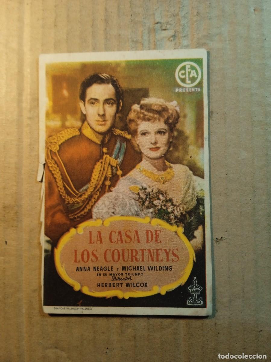 Cine: FOLLETO DE MANO CON PUBLICIDAD LA CASA DE LOS COURTNEYS