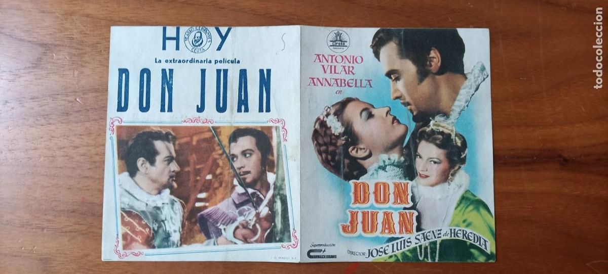 Cine: DON JUAN. C/P. TEATRO CERVANTES, CEUTA, ES DOBLE, ANTONIO VILAR. ANNABELLA. E.