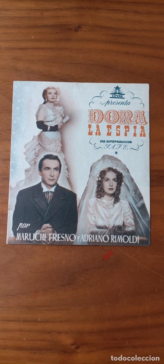 Cine: DORA LA ESP&Iacute;A. ES DOBLE, MARUCHI FRESNO, ADRIANA RIMOLDI. S/P.